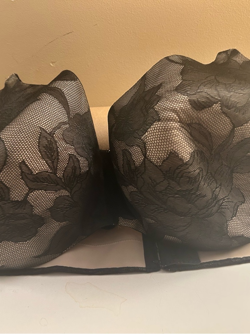 Cacique Black Lace Push-Up Bra
